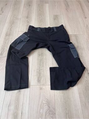 Dickies Black Cargo Pants with Gray Contrast Pockets